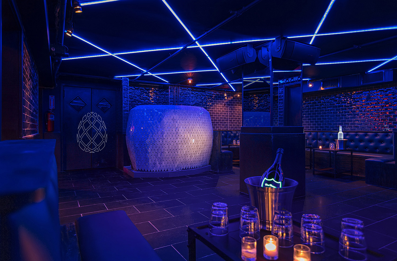 Blue Martini party dance floor in Miami